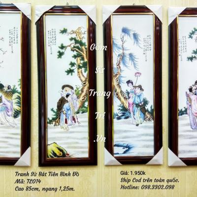 Tranh Sứ Bát Tiên Bình Đồ